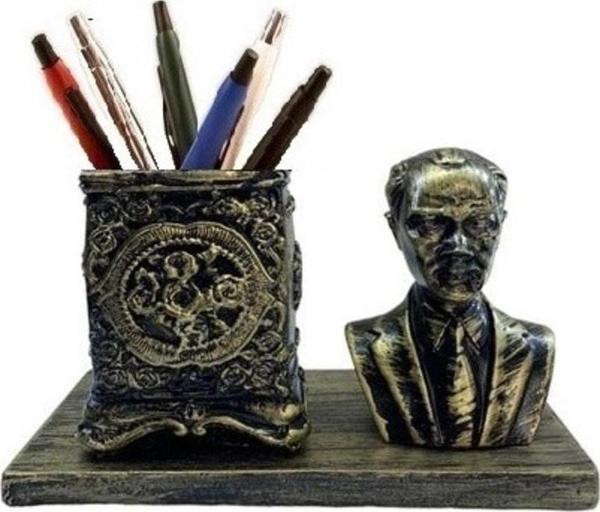 D'S Başöğretmen Mustafa Kemal Atatürk Gold Kalemlik - Image 1