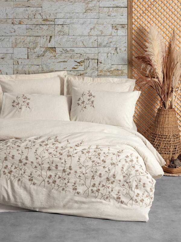 Cotton Box Cotton Keten Çift Kişilik Nevresim Takımı Hemera - Image 1