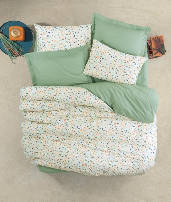 Cotton Box Petite Çift Kişilik Nevresim Takımı Lola Yeşil - Image 1