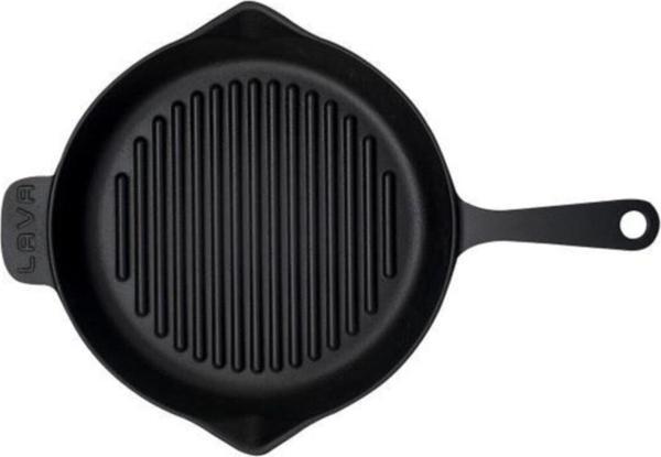 Lava Yuvarlak Izgara Tava Metal Saplı 28 cm - Image 1