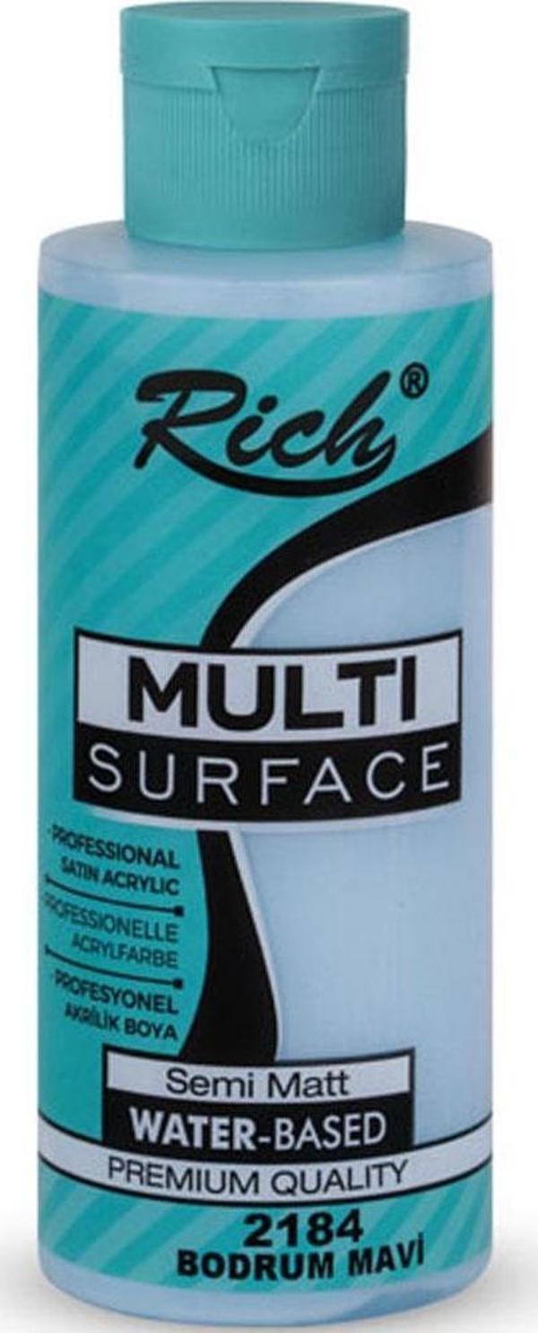 Rich Akrilik Boya Multi Surface 120 CC Bodrum Mavi 120-2184 - Image 1