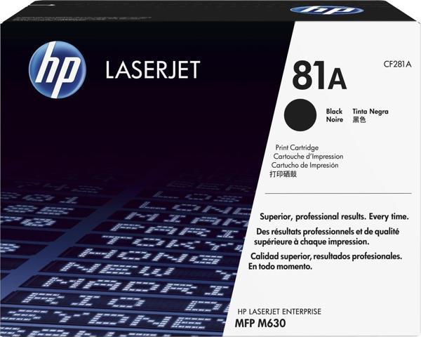 HP 81A Black Siyah 10.000 Sayfa Toner CF281A - Image 1