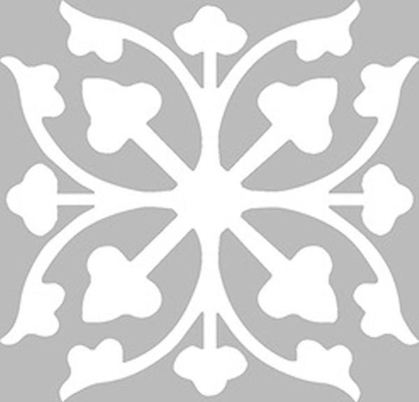 Karo 34 Stencil Boyama şablonu 30x30 cm, Duvar Stencil, Fayans Stencil, Mobilya Stencil - Image 1