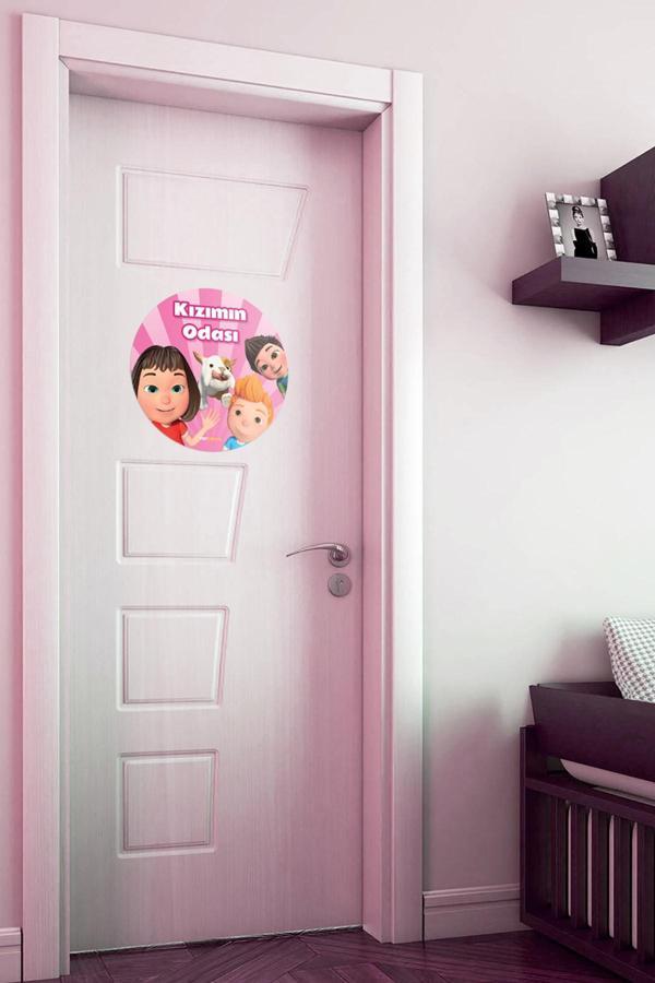 Aslan Kızımın Odası Kapı Sticker, Çocuk Odası Duvar Sticker - Image 1