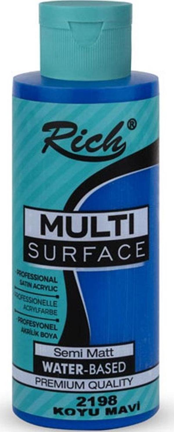 Rich Akrilik Boya Multi Surface 120 CC Koyu Mavi 120-2198 - Image 1
