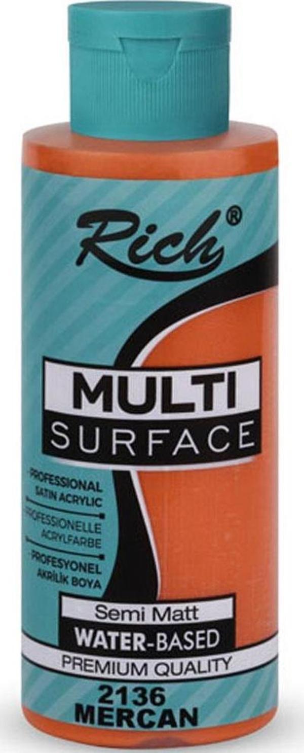 Rich Akrilik Boya Multi Surface 120 CC Mercan 120-2136 - Image 1