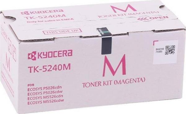 Kyocera TK-5240M Magenta Kırmızı Orjinal Fotokopi Toneri Ecosys M5526cdn-5526cdw P5026cdn-5026cdw 3. - Image 1