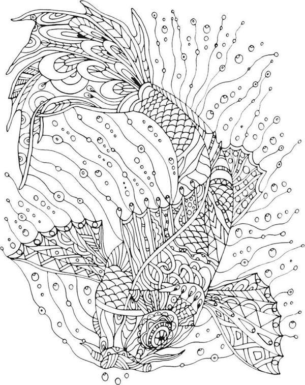 Artdeco 30x40cm Desenli Tuval- Koi Balığı - Image 1