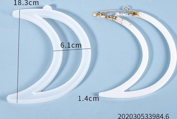 Epoksi Silikon Kalıp - Hilal 18.3x6.1cm (320) - Image 1
