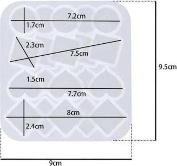 Epoksi Silikon Kalıp 90x95mm - Toka (270) - Image 1