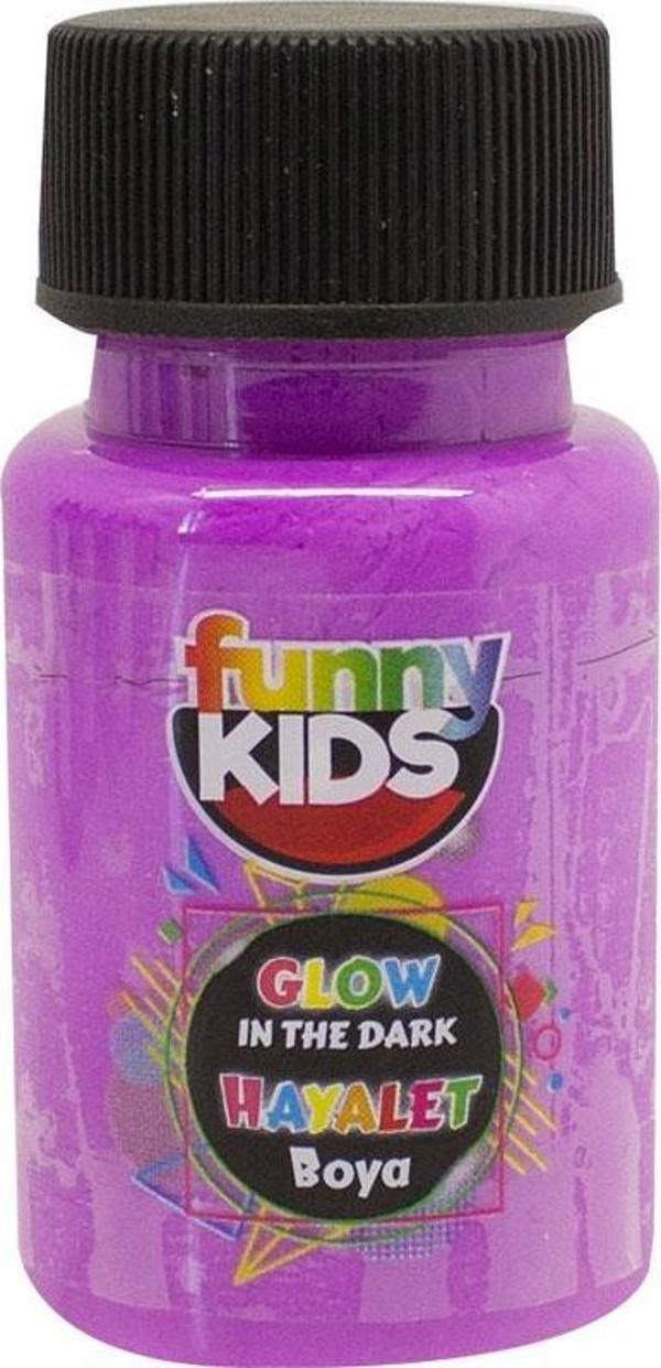 Funny Kids Glow In The Dark Hayalet Boya 50cc - 4486 Mor - Image 1