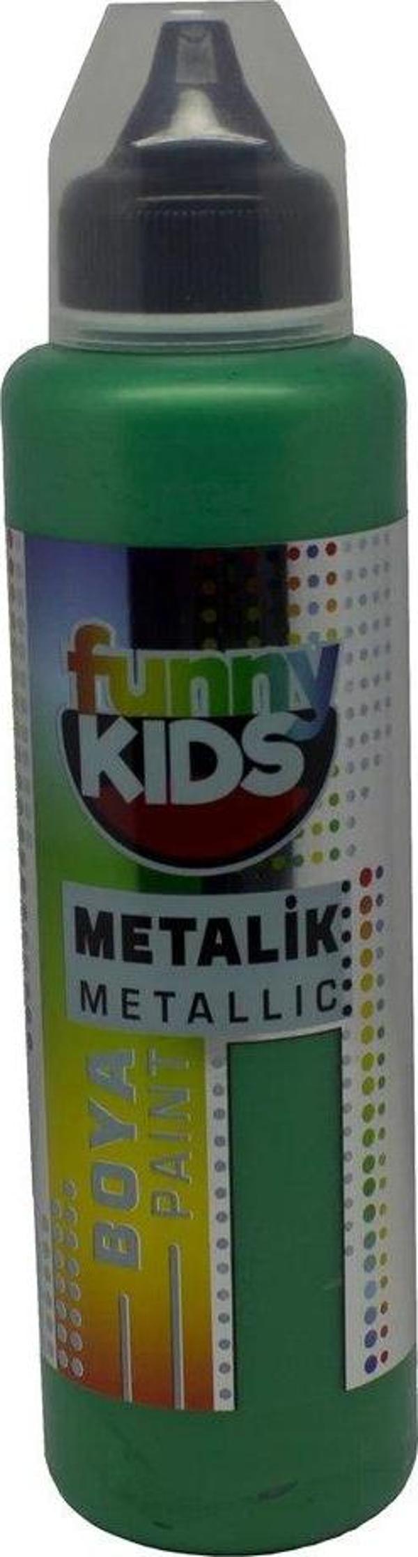 Funny Kids Metalik Boya 500cc - 2330 Yeşil - Image 1