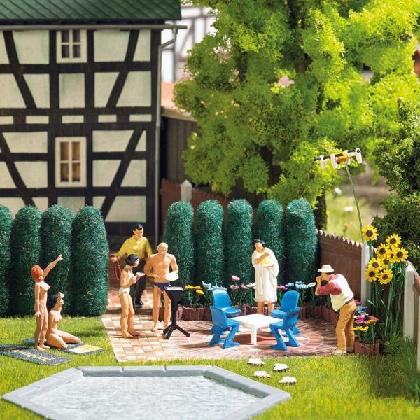 Busch Maket Model Bahçe Mobilyaları Seti 1/87 HO N:1189 - Image 1