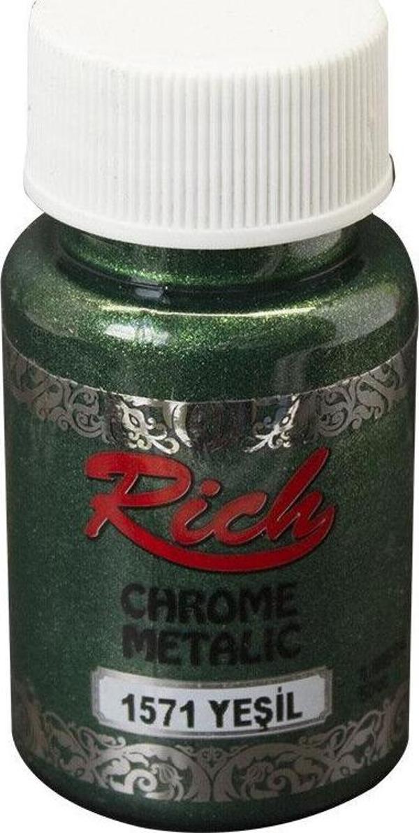 Rich Chrome Metalik Boya 50cc - 1571 Yeşil - Image 1