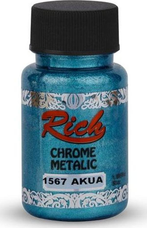 Rich Chrome Metallic Boya 50cc Aqua 1567 - Image 1