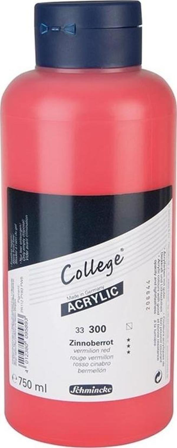 Schmincke College Akrilik Boya 750ml - 300 Vermilion Red - Image 1