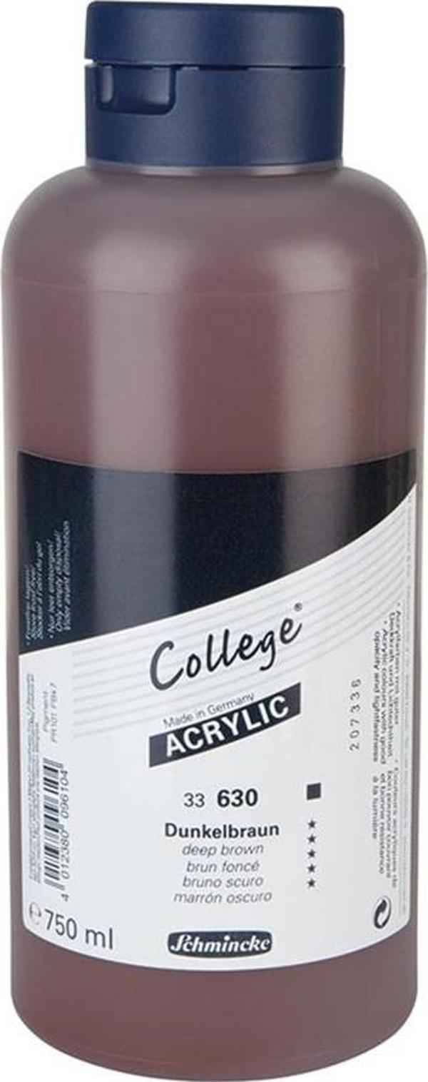 Schmincke College Akrilik Boya 750ml - 630 Deep Brown - Image 1