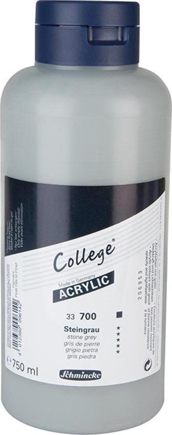 Schmincke College Akrilik Boya 750ml - 700 Stone Grey - Image 1