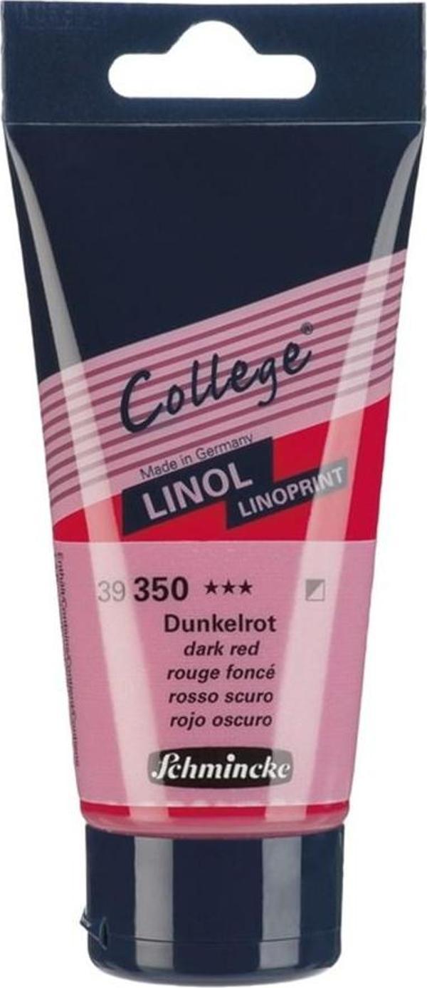 Schmincke College Linol Boya 75 ml - Koyu Kırmızı 350 - Image 1