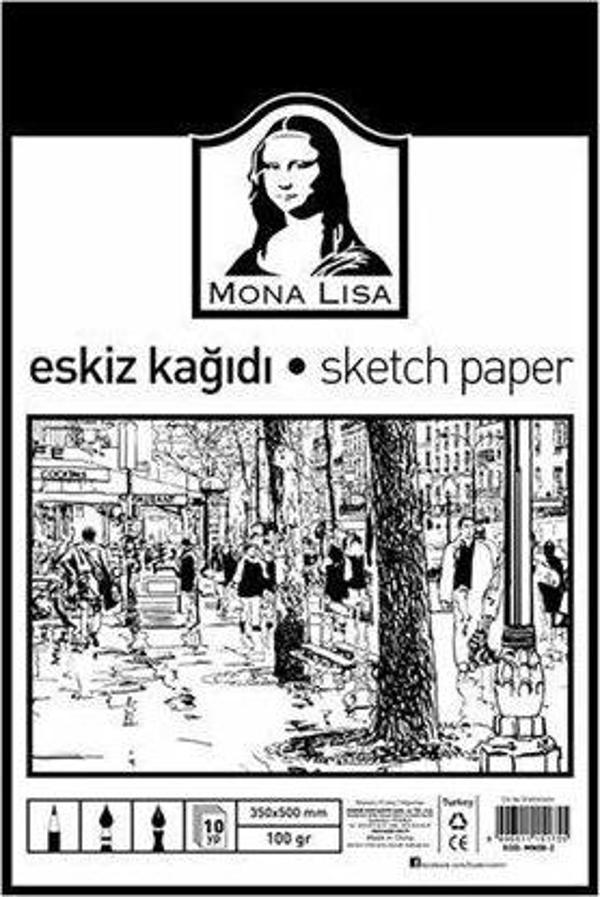 Mona Lisa Eskiz Kağıdı 35x50cm 100Gr. 10 Yaprak - Image 1