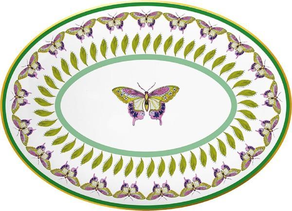 Baci Milano Amazzonia Oval Tabak 31 cm Porselen - Image 1