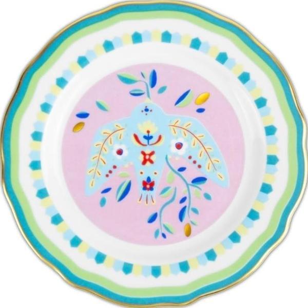Baci Milano Mamma Mia Kuş Desenli Tatlı Tabağı 16 cm - Image 1