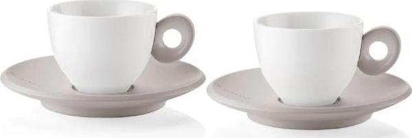 Guzzini Everyday 2'li Espresso Fincanı Boz Kahverengi 9x12,5cm - Image 1
