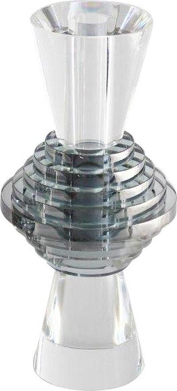 Lucky Art Kristal Gri Mumluk 11x11x20 Cm - Image 1