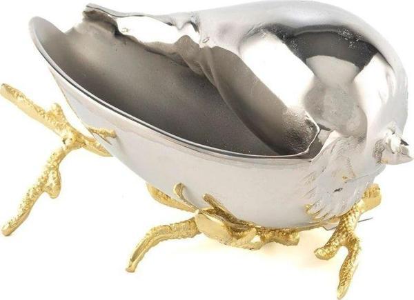 Mikasa Moor Gold Gümüş Mercanlı Deniz Kabuğu 25x15x13cm - Image 1
