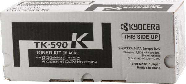 Kyocera TK-590K Black Siyah Orjinal Fotokopi Toneri FS-C2016-2026-2126-2526-2626 M6026-6526 7.00 - Image 1