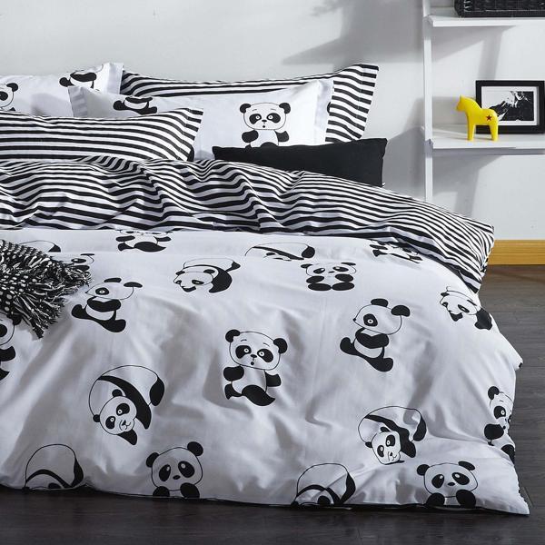 Mature Nevresim Seti Çift Kişilik Panda Siyah - Image 1