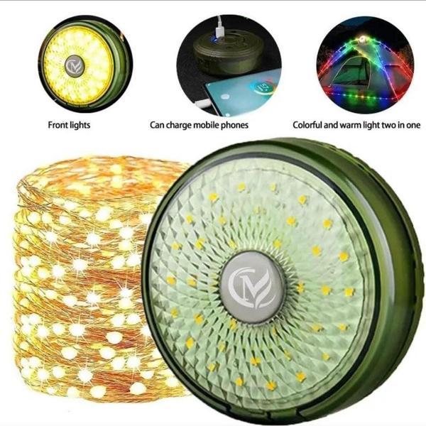 USB ŞARJLI PERİ LEDLİ KAMP LAMBASI - Image 1