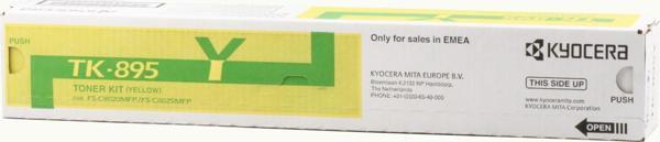 Kyocera TK-895Y Yellow Sarı Orjinal Fotokopi Toneri FS-C8020-8025-8520-8525 6.000 Sayfa - Image 1