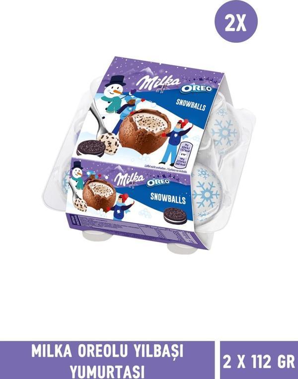 Milka Oreolu Yılbaşı Yumurtası 112 gr – 2 Adet - Image 1