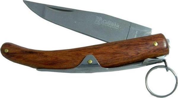 Okapi GC2079A Kahverengi Cep Çakısı 20cm - Manuel, Ahşap Sap - Image 1