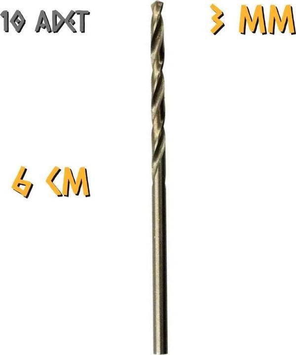 Kupa Tyson Metal Ahşap Delici HSS Matkap Ucu 3.0 mm. - 10 Adet - Image 1