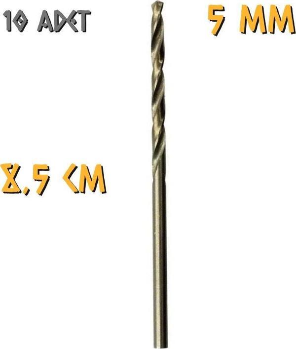 Kupa Tyson Metal Ahşap Delici HSS Matkap Ucu 5.0 mm. - 10 Adet - Image 1