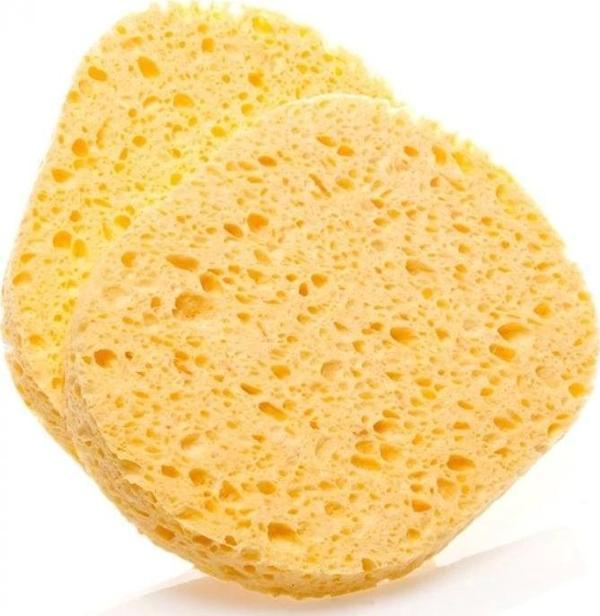 2'li Sarı Yüzlü Makyaj Temizlem Süngeri - Image 1