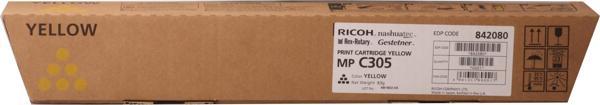 Ricoh MP C305 Yellow Sarı Orjinal Fotokopi Toneri MP C305SP-305SPF 4.000 Sayfa - Image 1