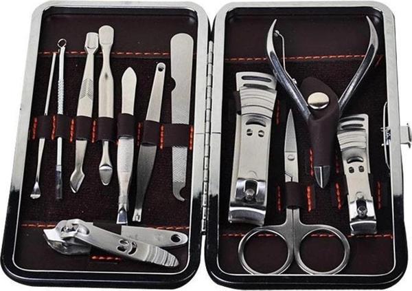 Özel Çantasında Profesyonel Manikür Pedikür Seti (12 Parça) - Image 1
