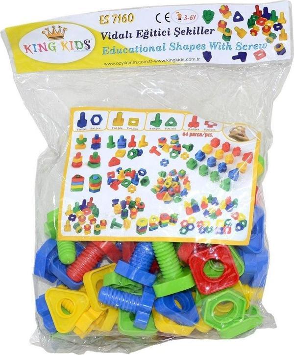King Kids 5107 Vida Bloklar 64 Parça - Image 1