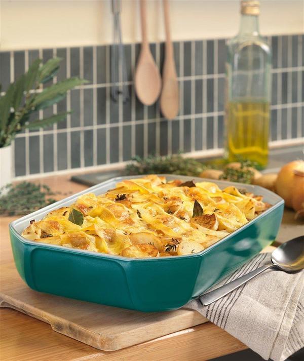 Pyrex 295b003/7145 Dikdörtgen Fırın Kabı 33x22x7cm Yeşil  - Image 1