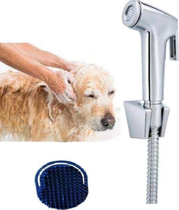 Sprey El Duşu Kedi Köpek Yıkama Tabancası Seti Ve Kedi Köpek Yıkama Tarağı - Image 1