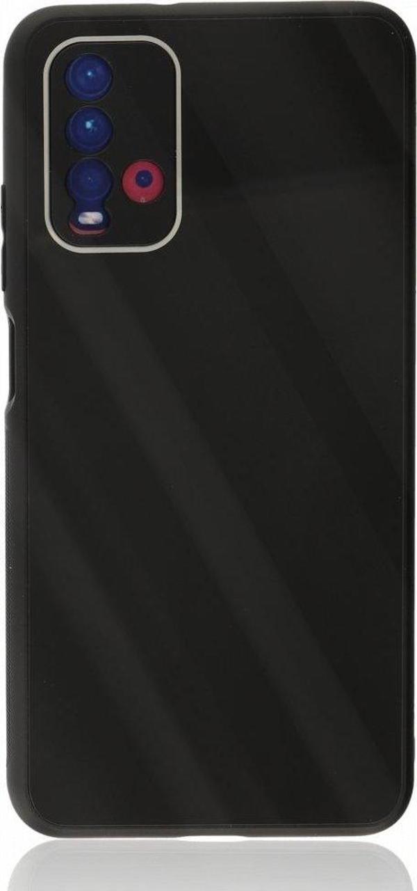 Xiaomi Redmi 9T Kılıf Kamera Korumalı Arkası 9H Temperli Cam Yüzey Soft Tasarım Glass Kapak - Image 1