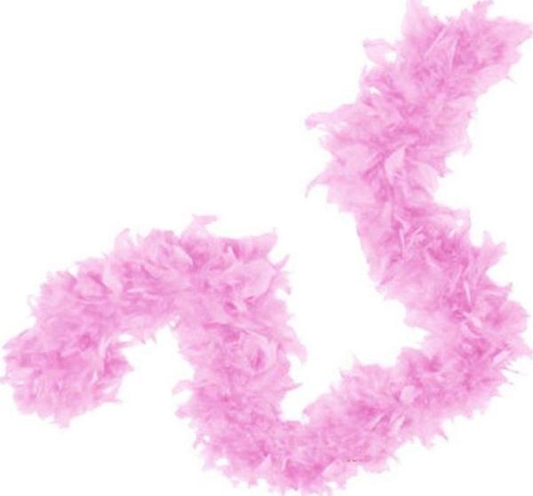 Pembe Renk Kabarık Tüylü Otriş Boa Dekorasyon Tüy 180 cm - Image 1