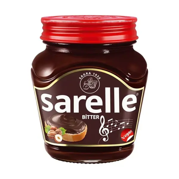 Sarelle Bitter Kakaolu Fındık Ezmesi 350 Gr Kavanoz - Image 1
