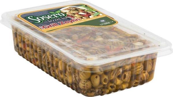Sosero Grill Izgara Zeytin 1400 Gr Tabak - Image 1