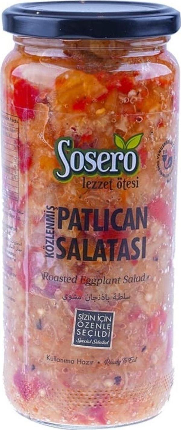 Sosero Patlıcan Salatası 435  gr Cam Kavanoz - Image 1