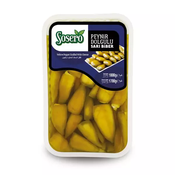 Sosero Peynir Dolgulu Balık Biber 1800 Gr Tabak - Image 1