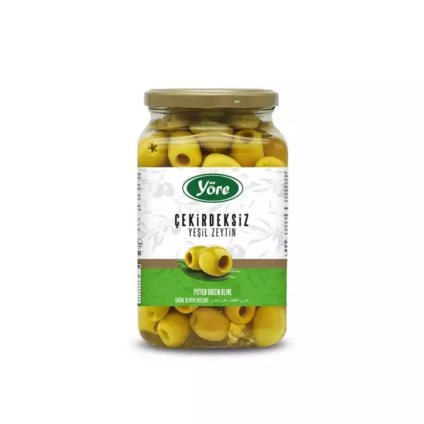 Yöre Çekirdeksiz Yeşil Zeytin 2 X 450  gr (161-180 Kalibre) - Image 1